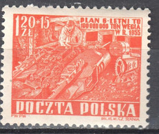 Poland 1952 - Six Years Plan - Mining - Mi 777 - MNH (**) - Unused Stamps