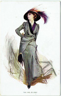 Illustrateur : W. BARRIBAL. The Girl In Grey. Femme. Art Nouveau. Mode. - Barribal, W.