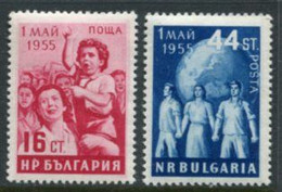 BULGARIA 1955 Labour Day MNH / ** .  Michel 948-49 - Unused Stamps
