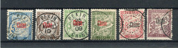 !!! CHINE, SERIE DE TAXES N°1/6 OBLITERATIONS SELECTIONNES - Postage Due