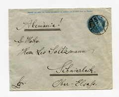 !!! ARGENTINE, ENTIER POSTAL DE BUENOS AIRES POUR SCHMIERLACH (ALSACE) DE 1910 - Postal Stationery