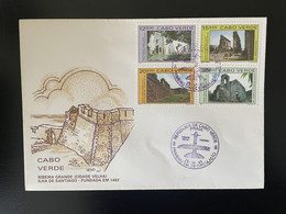 Cape Verde Cabo Verde 1991 Mi. 609 - 612 FDC Ribeira Grande Cidade Velha Monuments Turismo Tourism - Cap Vert