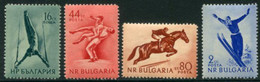 BULGARIA 1954 Sports MNH / ** .  Michel 928-31 - Unused Stamps