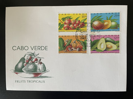 Cape Verde Cabo Verde 1992 Mi. 627 - 630 FDC Fruits Früchte Frutos - Frutta