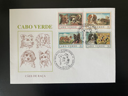 Cape Verde Cabo Verde 1995 Mi. 694 - 697 FDC Chiens Hunde Dogs Caes Faune Fauna - Kaapverdische Eilanden