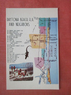 Daytona  Beach & Neighbors  Map  Florida > Daytona >   Ref 4846 - Daytona