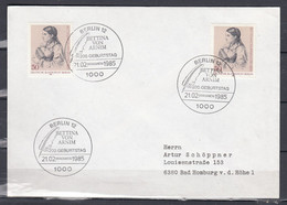 Brief Van Berlin 12 Bettina Von Arnim Naar Bad Homburg - Storia Postale