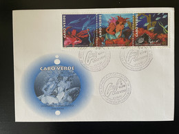 Cape Verde Cabo Verde 1997 Mi. 731 - 733 FDC Oceanos Oceans Expo 98 Lisboa Dauphin Dolphin Delfin Faune Marine Fauna - Delfini