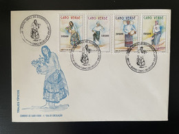 Cape Verde Cabo Verde 1998 Mi. 749 - 752 FDC Trajes Tipicos Trachten Habits Clothing - Kap Verde