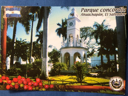 Ahuachapan Church, Fire Truck Stamp 2012 - El Salvador