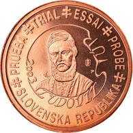 Slovaquie, Médaille, 2 C, Essai Trial, 2003, Paranumismatique, FDC, Cuivre - Essais Privés / Non-officiels