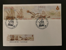 Cape Verde Cabo Verde 2010 Mi. 955 - 957 FDC Descoberta Entdeckung Discovery Découverte Bateau Ship Oiseau Bird Vogel - Mouettes