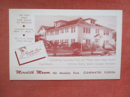 Meredith Manor   Clearwater  Florida > Clearwater     Ref 4846 - Clearwater