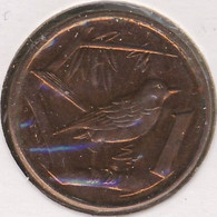 Cayman Islands 1 Cent 2005, Great Cayman Thrush Bird, KM#131, XF- - Kaimaninseln