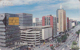 Télécarte à Puce ZIMBABWE - Capitale HARARE / Zim 28 -  Chip Phonecard Telefonkarte - Zimbabwe