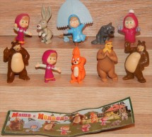 Kinder Surprise Eggs 2008 Masha And The Bear 1 Russia RARE! Mini Figures From Egg Kinder Überraschung Masha Und Der Bär - Diddl