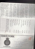 CANADA Scott # 907 On Cover - Mailed Flyer For HMCS York Wardroom Schedule - Gedenkausgaben