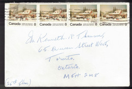 CANADA Scott # 610 And 610i On Cover - Last 2 Have Broken Door Frame - Enveloppes Commémoratives