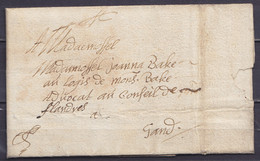 L. Datée 10 Septembre 1673 De ANTWERPEN Pour Avocat Au Conseil De GAND - 1621-1713 (Spanish Netherlands)