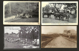 Conjunto De 4 Postais Antigos SÃO TOMÉ E PRINCIPE. Set 2 Postcards Saint Thomas & Prince COLONIAL AFRICA - Sao Tome Et Principe