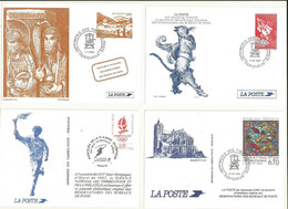 LOT 13 PSEUDOS ENTIERS POSTAUX DE LA POSTE DIFFERENTS    VOIR  SCAN. - Enteros Administrativos