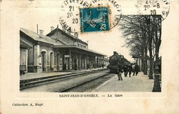 St Jean D'angély * Vue Sur La Gare Du Village * Ligne Chemin De Fer De Charente Maritime * Train Locomotive - Saint-Jean-d'Angely