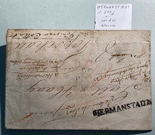 HERMANSTADT RARE RETOUR 1830 Pre-Stamp Cover(Romania Sibiu Hermannstadt Siebenbürgen Österreich Vorphilatelie Brief - ...-1850 Voorfilatelie