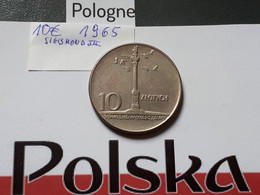 POLOGNE 10 ZLOTYCH 1965 SIGISMOND III - Pologne