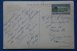 P24 ESPAGNE BELLE CARTE  1963 PALMA POUR EPINAY FRANCE+ AFFRANCHISSEMENT INTERESSANT - Lettres & Documents