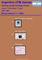 1995-2003 Argentinien Argentina ATM 1-3 / Komplett Postfrisch / FRAMA Stamps Automatenmarken Etiquetas Automatici - Vignettes D'affranchissement (Frama)