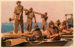 WW1 Guerre 1914 1918 War * CPA Illustrateur * Série Armements , N°25 Génie ( Pontonniers ) * Régiment - Regimenten