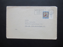 Schweiz 1967 Pro Patria Nr. 857 Vom Rechten Seitenrand Mit Bedruckung Pour Nos Oeuvres Cultures Stempel Züspa - Briefe U. Dokumente