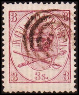 1865. Large Oval Type. 3 Skilling Lilac-rose. Perf. 13x12½ (Michel 12A) - JF417833 - Usati