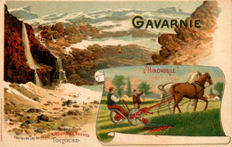 Gavarnie * CPA Pub L'HIRONDELLE Faucheuse AMOUROUX Frères Usines Toulouse Machines Agricoles Agriculture - Gavarnie