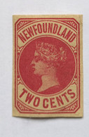 Timbre Vignette Canada Terre Neuve NEWFOUNLAND Two Cents 2 Victoria - Autres & Non Classés