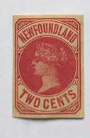 Timbre Vignette Canada Terre Neuve NEWFOUNLAND Two Cents 2 Victoria - Other & Unclassified