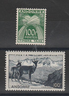 ANDORRE  PA1 ET TIMBRE TAXE  MNH**   TB  COTE: 257 EUROS - Collections