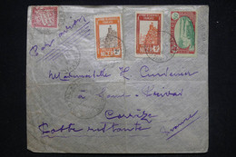 NIGER - Enveloppe De Niamey Pour Privas En 1940 Avec Cachet De Contrôle Et Taxe De La Poste Restante De Privas - L 94965 - Storia Postale