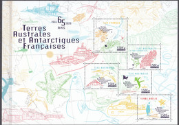 TAAF 2020 Bloc Feuillet 65 Ans Des TAAF Iles Neuf ** - Hojas Bloque