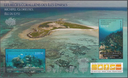 TAAF 2021 Bloc Feuillet Les Récifs Coralliens Des îles Eparses Neuf ** - Hojas Bloque