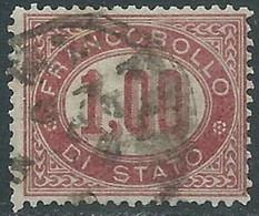 1875 REGNO SERVIZIO DI STATO USATO 1 LIRA - RE30-7 - Oficiales