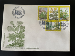 Cape Kap Verde Cabo Verde 2002 Mi. 803 - 806 FDC Plantas Endemicas Plantes Pflanzen Plants Heilpflanzen - Plantes Médicinales