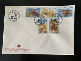 Cape Kap Verde Cabo Verde 2002 Mi. 809 - 813 FDC Tartarugas Tortues Turtles Schildkröten Reptiles Reptilien - Turtles