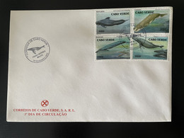 Cape Kap Verde Cabo Verde 2003 Mi. 834 - 837 FDC Baleia Wal Baleine Whale Faune Marine Fauna - Kap Verde