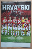 Calendar 2019, Croatian National Football Team Wins Second Place At The World Cup In Russia 2018 - Grand Format : 2001-...