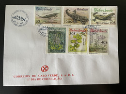 Cape Kap Verde Cabo Verde 2009 Mi. 946 - 951 FDC Serra Malagueta Areas Protegidas Plantes Pflanzen Lézard Lizard Eidechs - Sonstige & Ohne Zuordnung