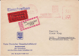 REDUZIERT DDR Freistempel FDGB Gewerkschaft Eilboten RBf Karl-Marx-Stadt 1980 - Briefe U. Dokumente