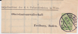 Österreich Austria Privatganzsache Polizei 5 H Wien 1919 (1) - Postwaardestukken