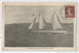 29 Finistère Carantec Bateau Voilier Vue Prise En Mer Ed A Morlaix - Carantec