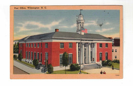 Wilmington, North Carolina, USA. "Post Office, Wilmington, N. C.". 1944 Linen Moore Postcard - Wilmington
